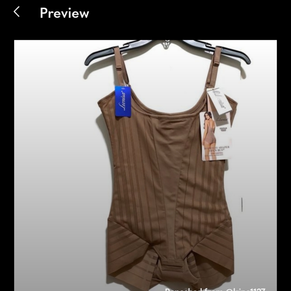 Leonisa Firm Control Bodysuit Shaper -Brown